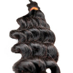 Raw Vietnamese Wavy Bulk Human Hair Extensions