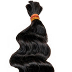 Raw Vietnamese Wavy Bulk Human Hair Extensions