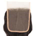Raw Indian Wavy 4x4 Transparent Closure